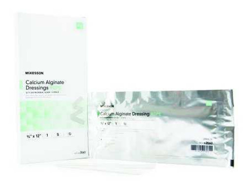 Calcium Alginate Dressing with Silver McKesson 3/4 X 12 Inch Rope Sterile 3560 Case/50 3560 MCK BRAND 981697_CS