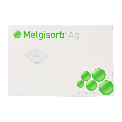 Melgisorb Ag Silver Alginate Dressing 6 X 6 Inch Square Sterile, 255150, Pack of 1