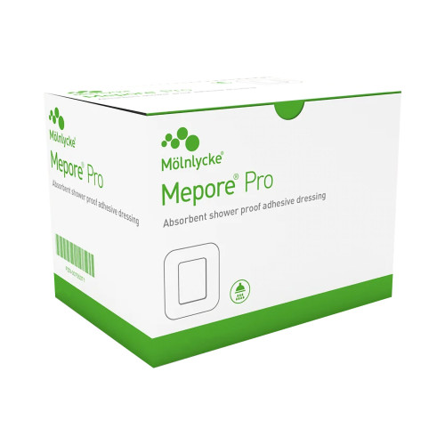 Mepore Pro Composite Dressing 3-3/5 X 4 Inch Rectangle Sterile Film Backing, 670990, Box of 40