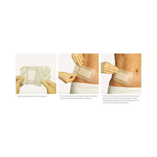 Adhesive Dressing Mepore® Pro 3.6 x 8 Inch Nonwoven / Film Rectangle Tan Sterile 671190 Case of 180 671190 Mepore® Pro 571861_CS