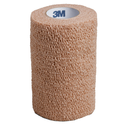 3M Coban Cohesive Bandage, 4'' x 5 Yard, Non Sterile, Box of 18