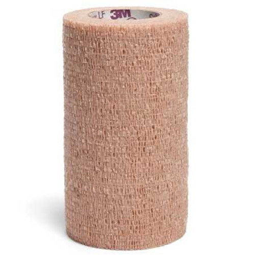 Cohesive Bandage 3M Coban LF 4 Inch X 5 Yard Standard Compression Self-adherent Closure Tan NonSterile 2084 Case/18 2084 3M 382060_CS