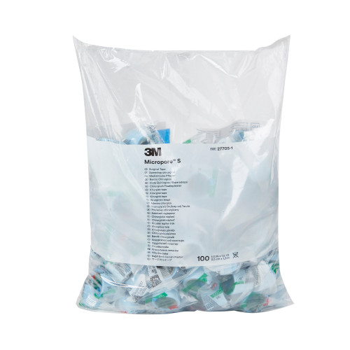 3M Micropore S Medical Tape Blue 1 Inch X 1-1/2 Yard Silicone NonSterile, 2770S-1, Roll of 1