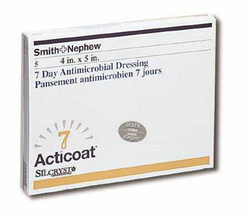Silver Barrier Dressing Acticoat 7 4 x 5 Inch Rectangle Sterile 20141 Pack of 1 20141 Acticoat 7 426218_EA Silver Barrier Dressing Acticoat 7 4 x 5 Inch Rectangle Sterile 20141 Pack of 1 20141 Acticoat 7 426218_EA