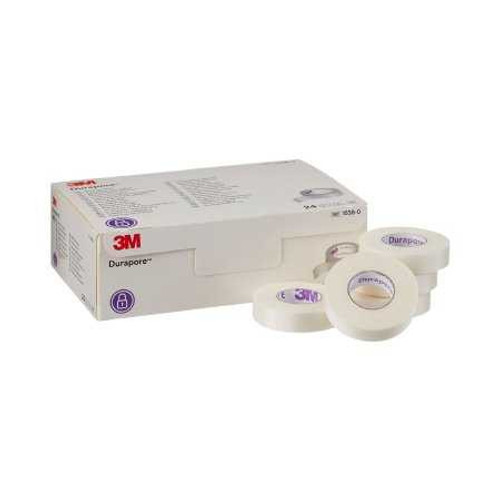 Medical Tape 3M Durapore Silk-Like Cloth 1/2 Inch X 10 Yard NonSterile 1538-0 Box/24 1538-0 3M 5774_BX