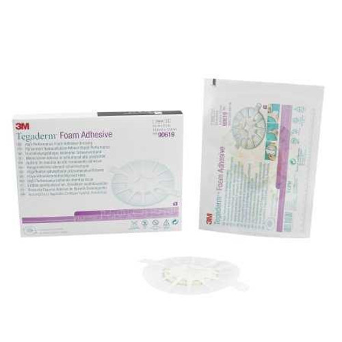 Foam Dressing 3M Tegaderm 5-1/2 X 5-1/2 Inch Heel Adhesive with Border Sterile 90619 Case/20 90619 3M 472010_CS