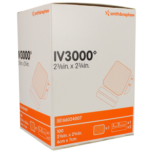 IV3000 I.V. Dressing REATIC Film 2-3/8 X 2-3/8 Inch Sterile, 66024007, Pack of 1