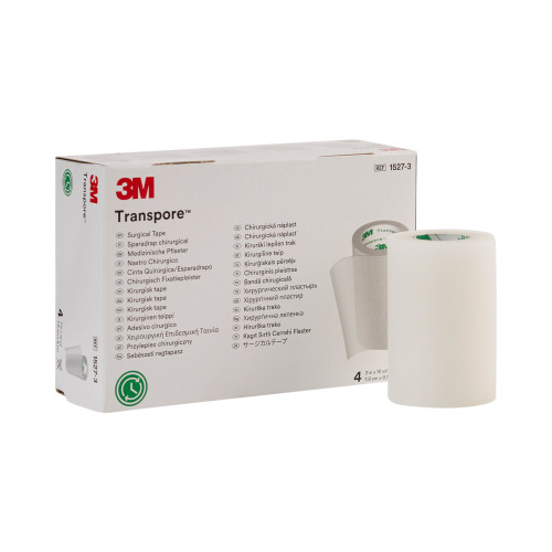 3M Transpore Medical Tape Transparent 3 Inch X 10 Yard Plastic NonSterile, 1527-3, Case of 40