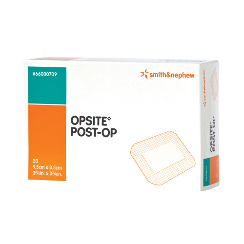 OpSite Post Op Transparent Film Dressing with Pad 3-3/8 X 3-3/4 Inch 3 Tab Delivery Rectangle Sterile, 66000709, Case of 200