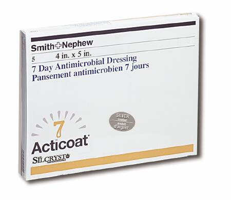 Acticoat 7 Silver Barrier Dressing 4 X 5 Inch Rectangle Sterile, 20141, Case of 30