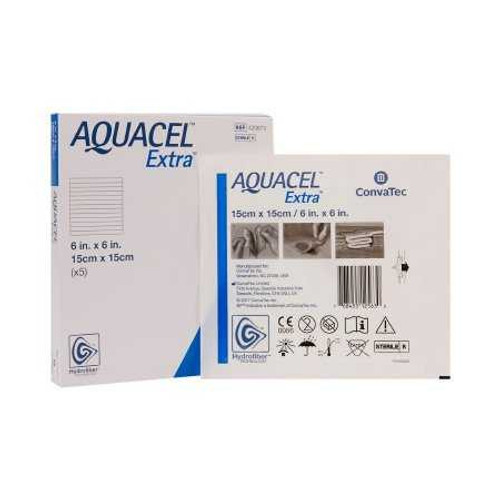Hydrofiber Dressing Aquacel Extra Hydrofiber Technology 6 X 6 Inch 420673 Each/1 420673 CONVA TEC 785780_EA
