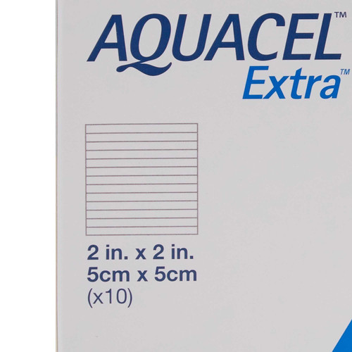 Hydrofiber Dressing Aquacel Extra Hydrofiber Technology 2 X 2 Inch 420671 Box/10 420671 CONVA TEC 785781_BX