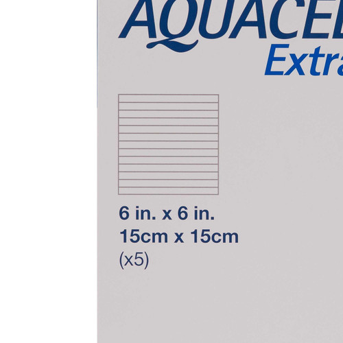 Hydrofiber Dressing Aquacel Extra Hydrofiber Technology 6 X 6 Inch 420673 Box/5 420673 CONVA TEC 785780_BX