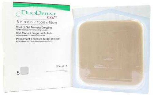 Hydrocolloid Dressing DuoDERM CGF Border 4 X 5 Inch Triangle Sterile 187973 Box/5 187973 CONVA TEC 198899_BX