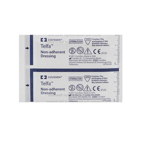 Non-Adherent Dressing TelfaOuchless Cotton 2 X 3 Inch Sterile 1961 CT/100 1961 KENDALL HEALTHCARE PROD INC. 9962_CT