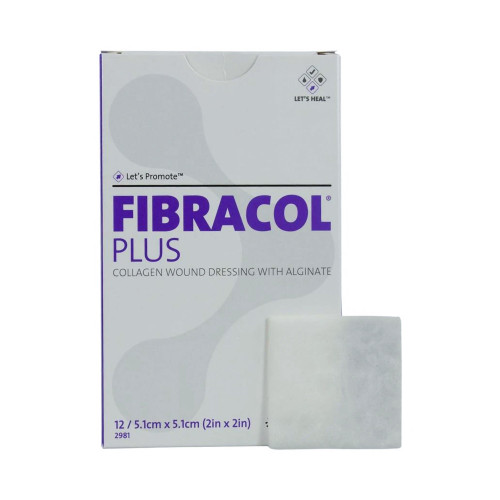 Fibracol Plus Collagen Dressing 2 X 2 Inch Square Sterile, 2981, Box of 12