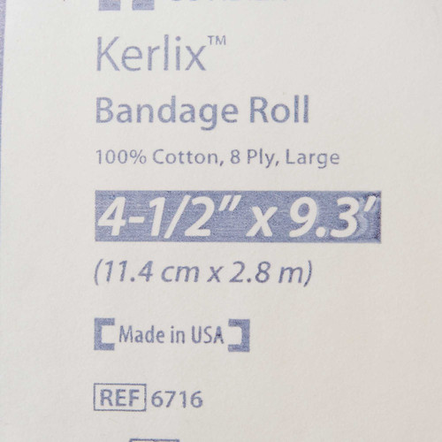 Fluff Bandage Roll Kerlix Gauze 6-Ply 4-1/2 Inch X 3-1/10 Yard Roll Sterile 6716 Case/100 6716 KENDALL HEALTHCARE PROD INC. 684279_CS