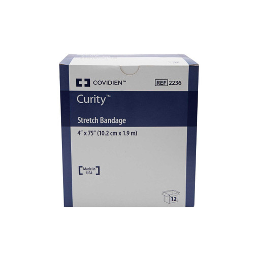 Conforming Bandage Curity Cotton / Polyester 1-Ply 4 X 75 Inch Roll Sterile 2236 Box/12 2236 KENDALL HEALTHCARE PROD INC. 188588_BG Conforming Bandage Curity Cotton / Polyester 1-Ply 4 X 75 Inch Roll Sterile 2236 Box/12 2236 KENDALL HEALTHCARE PROD INC. 188588_BG
