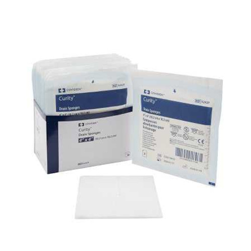 Drain Sponge Curity Gauze 4 X 4 Inch Square Sterile 6242P Pack/2 6242P KENDALL HEALTHCARE PROD INC. 685514_PK