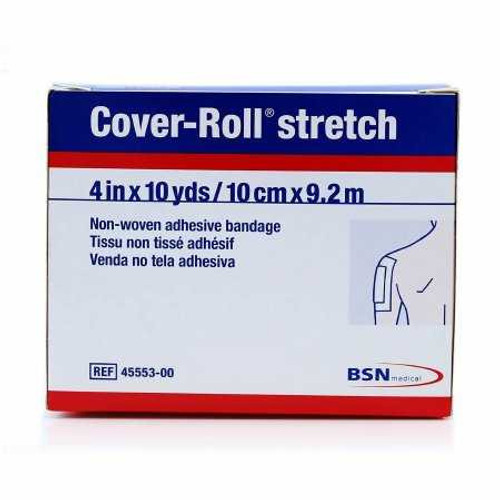 Dressing Retention Tape with Liner Cover-Roll® Stretch White 4 Inch x 10 Yard Nonwoven Polyester NonSterile 45553 Box of 1 45553 Cover-Roll® Stretch 191704_BX