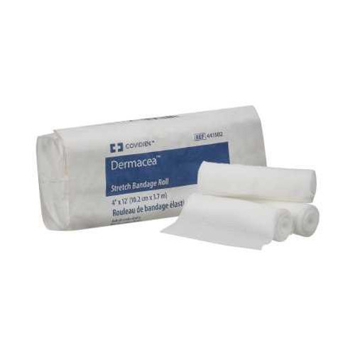 Conforming Bandage Dermacea Cotton / Polyester 1-Ply 4 Inch X 4 Yard Roll NonSterile 441502 Pack/12 441502 KENDALL HEALTHCARE PROD INC. 516683_BG