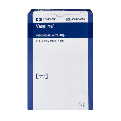 Vaseline Petrolatum Impregnated Dressing Rectangle 6 X 36 Inch Sterile, 8884416600, Dozen of 12