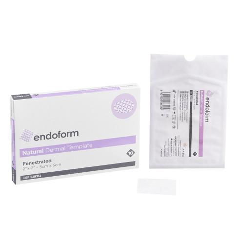 Endoform Natural  Fenestrated Collagen Dressing with ECM 2 X 2 Inch Fenestrated Square Sterile, 529312, Pack of 1