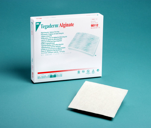 3M Tegaderm High Integrity Alginate Dressing 4 X 4 Inch Square, 90112, Box of 10