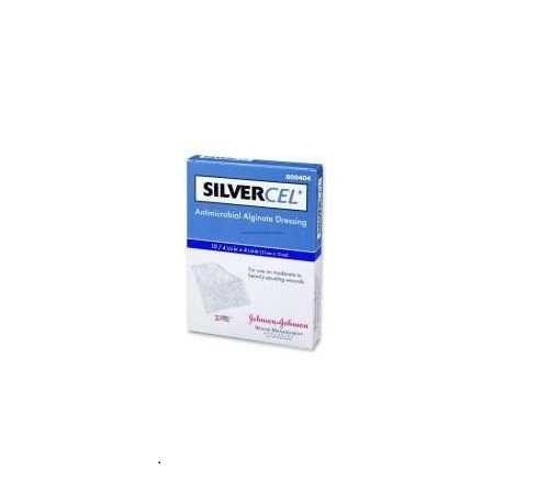 Alginate Dressing with Silver Silvercel 2 X 2 Inch Square Sterile 800202 Each/1 800202 SYSTAGENIX WOUND MANAGEMENT 702428_EA Alginate Dressing with Silver Silvercel 2 X 2 Inch Square Sterile 800202 Each/1 800202 SYSTAGENIX WOUND MANAGEMENT 702428_EA