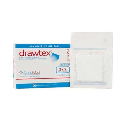 Non-Adherent Dressing Drawtex LevaFiber 2 X 2 Inch 00300 Box/10 300 STEADMED MEDICAL LLC 761644_BX