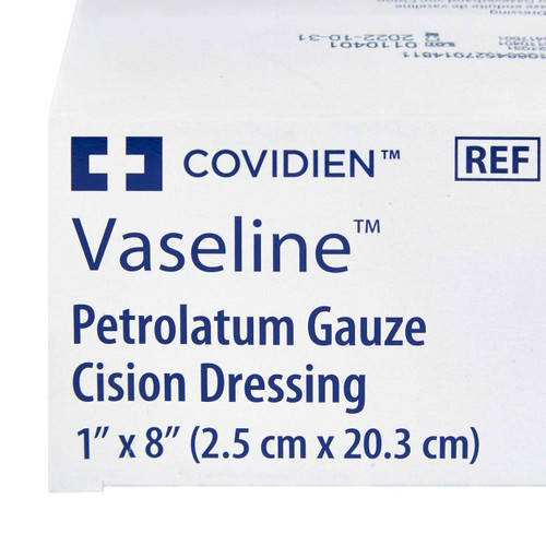 Petrolatum Impregnated Dressing Vaseline 1 X 8 Inch Gauze Petrolatum Sterile 8884417601 Box/50 8884417601 KENDALL HEALTHCARE PROD INC. 167694_BX Petrolatum Impregnated Dressing Vaseline 1 X 8 Inch Gauze Petrolatum Sterile 8884417601 Box/50 8884417601 KENDALL HEALTHCARE PROD INC. 167694_BX