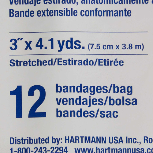 Conforming Bandage Conco Polyester 3 Inch X 4-1/10 Yard Roll NonSterile 80300000 Case/72 80300000 HARTMAN USA, INC. 403729_CS Conforming Bandage Conco Polyester 3 Inch X 4-1/10 Yard Roll NonSterile 80300000 Case/72 80300000 HARTMAN USA, INC. 403729_CS