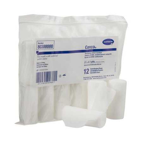 Conforming Bandage Conco Polyester 3 Inch X 4-1/10 Yard Roll NonSterile 80300000 Case/72 80300000 HARTMAN USA, INC. 403729_CS Conforming Bandage Conco Polyester 3 Inch X 4-1/10 Yard Roll NonSterile 80300000 Case/72 80300000 HARTMAN USA, INC. 403729_CS