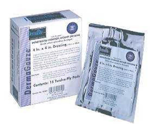 Hydrogel Dressing DermaGauze 2 X 2 Inch Sterile 00240E Box/15 00240E DERMARITE INDUSTRIES LLC 727082_BX