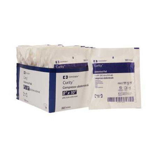 Abdominal Pad Curity NonWoven / Fluff /Wet Proof Barrier 8 X 10 Inch Rectangle Sterile 9194A Case/216 9194A KENDALL HEALTHCARE PROD INC. 566400_CS