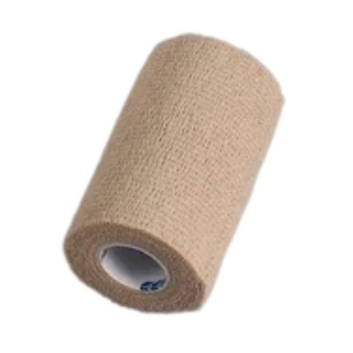 Cohesive Bandage Sensi-Wrap 4 Inch x 5 Yard Standard Compression Self-adherent Closure Tan NonSterile 3174 Pack of 1