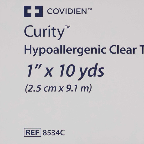 Medical Tape Curity Plastic 1 Inch X 10 Yard NonSterile 8534C Case/120 8534C KENDALL HEALTHCARE PROD INC. 696192_CS