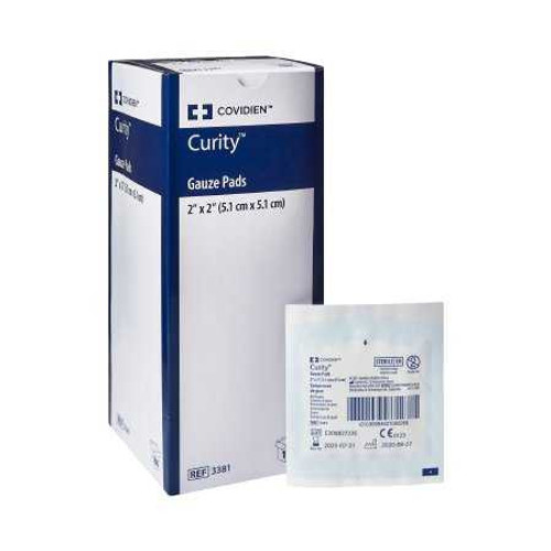 Gauze Sponge Curity™ 2 x 2 Inch 1 per Pack Sterile 12-Ply Square 3381 Pack of 1 3381 Curity™ 10060_EA