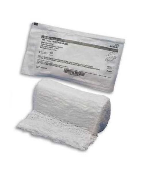 Fluff Bandage Roll Dermacea Gauze 6-Ply 3-2/5 Inch X 3-1/2 Yard Roll Sterile 441101 Case/96 441101 KENDALL HEALTHCARE PROD INC. 516650_CS