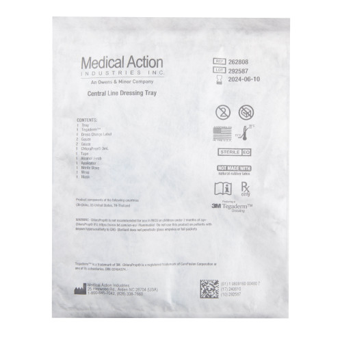 Dressing Change Tray Central Line, 262808, Case of 20