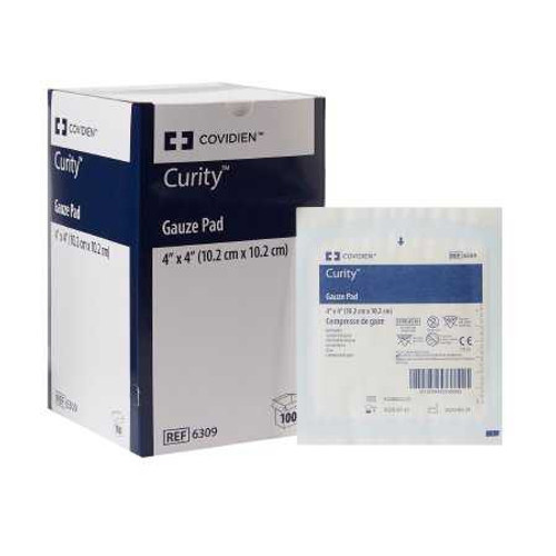 Gauze Sponge Curity Gauze 12-Ply 4 X 4 Inch Square Sterile 6309 Case/120 6309 KENDALL HEALTHCARE PROD INC. 10142_CS