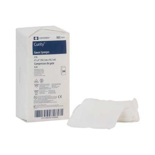 USP Type VII Gauze Sponge Curity Cotton 8-Ply 4 X 4 Inch Square NonSterile 2556 Case/4000 2556 KENDALL HEALTHCARE PROD INC. 9995_CS