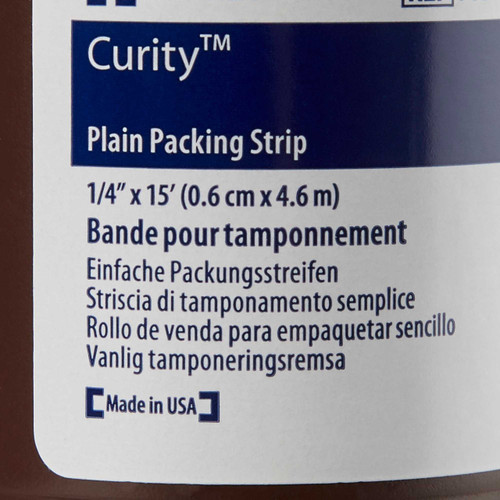 Packing Strip Curity Cotton 1/4 Inch X 5 Yard 7631 Case/12 7631 KENDALL HEALTHCARE PROD INC. 224790_CS