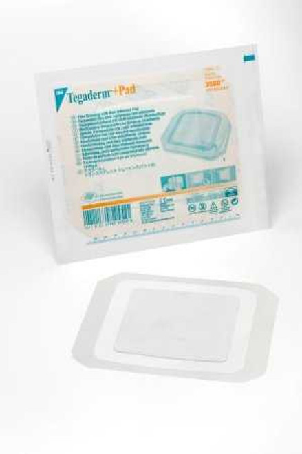 Composite Dressing Adhesive 3M Tegaderm 6 X 6 Inch Film 4 X 4 Inch Pad Sterile 3588 Case/100 3588 3M 360349_CS