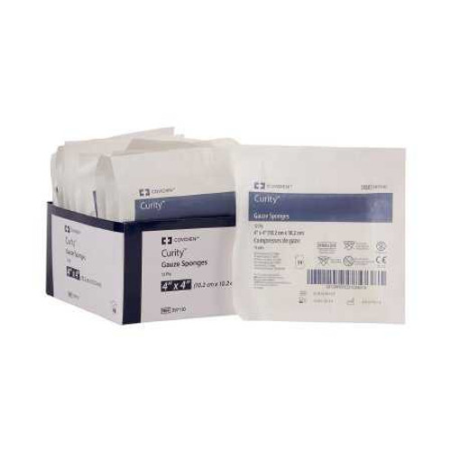 Gauze Sponge Curity Gauze 12-Ply 4 X 4 Inch Square Sterile 397110 TR/10 397110 KENDALL HEALTHCARE PROD INC. 807703_TR