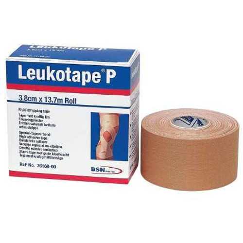Orthopedic Corrective Tape Leukotape P Porous Rayon / Zinc Oxide 1-1/2 Inch X 15 Yard NonSterile 76168 Case/30 76168 BEIERSDORF/JOBST, INC 196911_CS