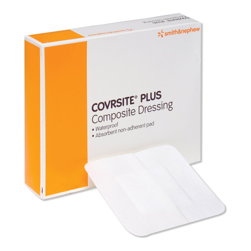 COVRSITE Plus Composite Dressing 6 X 6 Inch Square NonSterile Film Backing, 59715100, Case of 100
