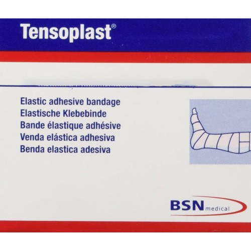 Tensoplast Elastic Adhesive Bandage 1 Inch X 5 Yard No Closure Tan NonSterile Medium Compression, 02598002, Case of 36