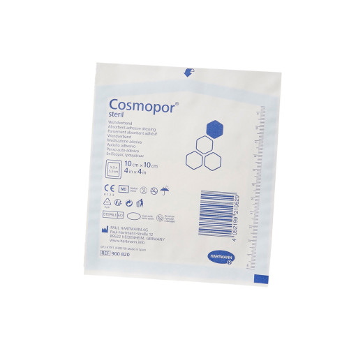 Cosmopor Steril Island Dressing 4 X 4 Inch Square Sterile Water Resistant Backing, 900820, Case of 200