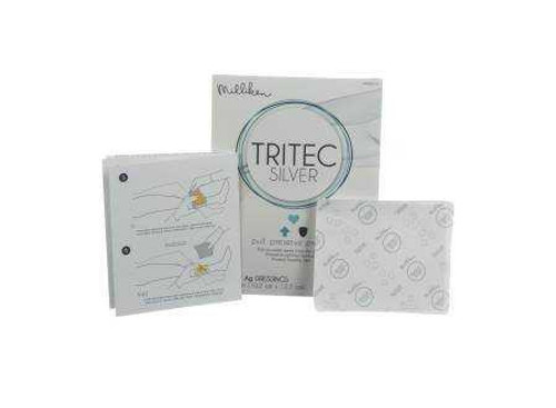 Silver Dressing Tritec Silver 4 X 5 Inch Rectangle Sterile 3000005137 Case/100 3000005137 MILLIKEN & COMPANY 670982_CT